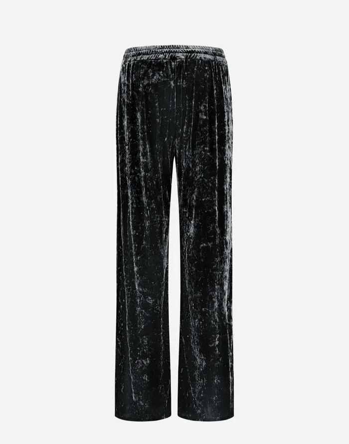 Herno TROUSERS IN MARBLEDVELVET Iron Women Trousers