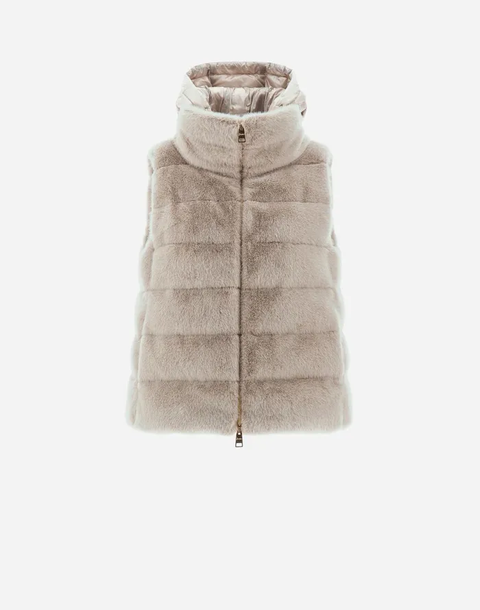 Herno VEST IN NEW LADY FAUX FUR Chantilly Women Vests