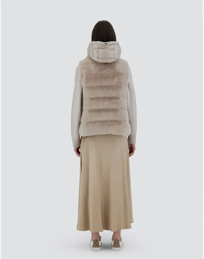 Herno VEST IN NEW LADY FAUX FUR Chantilly Women Vests