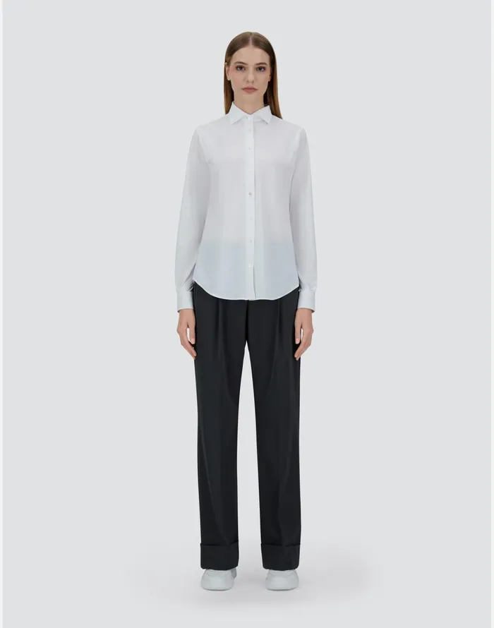 Herno WOMEN039S SHIRT MADE OF SPRING ULTRALIGHT SCUBA White Women Shirts