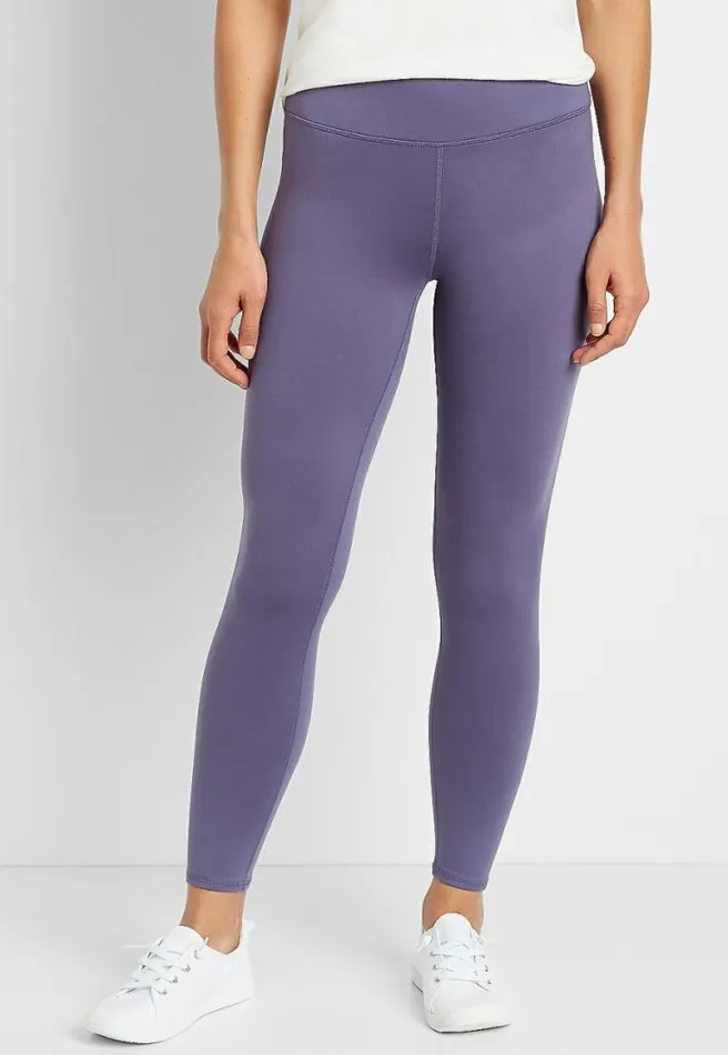 High Rise Purple Full Length Luxe Legging Women Maurices Bottoms