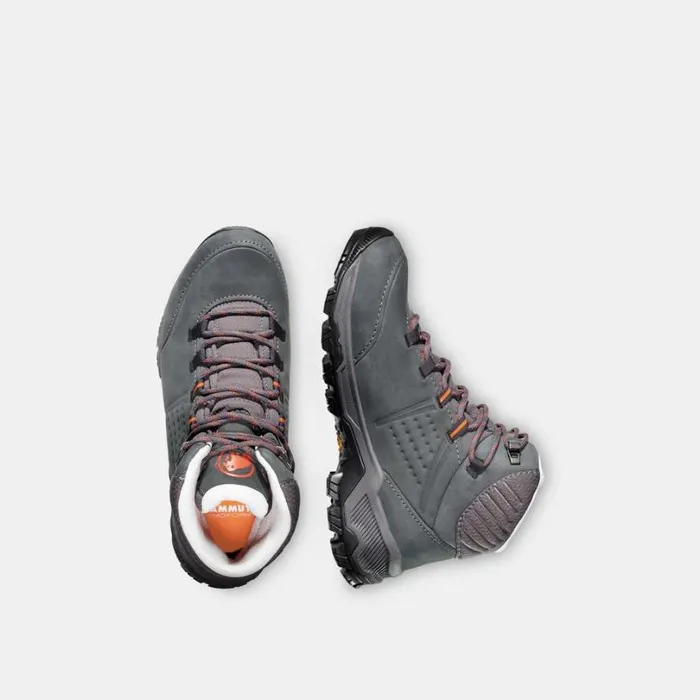 Hiking Shoes Women Mammut Nova IV Mid LTH Blackhot Red Hiking Shoes Women Mammut Nova IV Mid LTH Blackhot Red