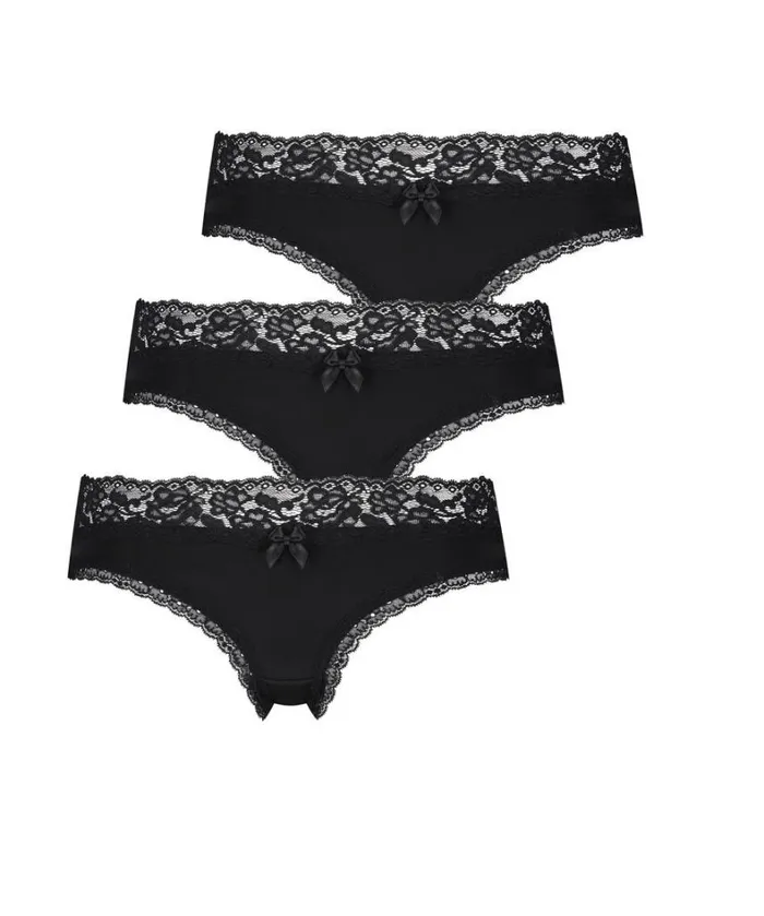 Hunkemller 3Pack Dakota Brazilian Shorts 8211 Black Black 8211 Women Hunkemller 3Pack Dakota Brazilian Shorts 8211 Black Black 8211 Women