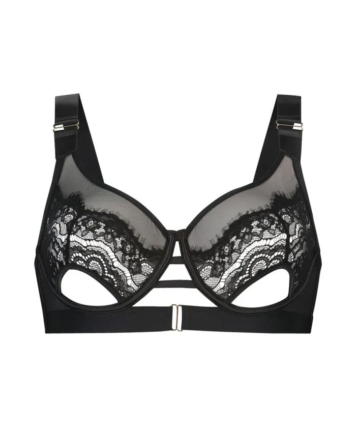 Hunkemller Aurelia NonPadded Underwired Bra 8211 Black Black 8211 Women Hunkemller Aurelia NonPadded Underwired Bra 8211 Black Black 8211 Women