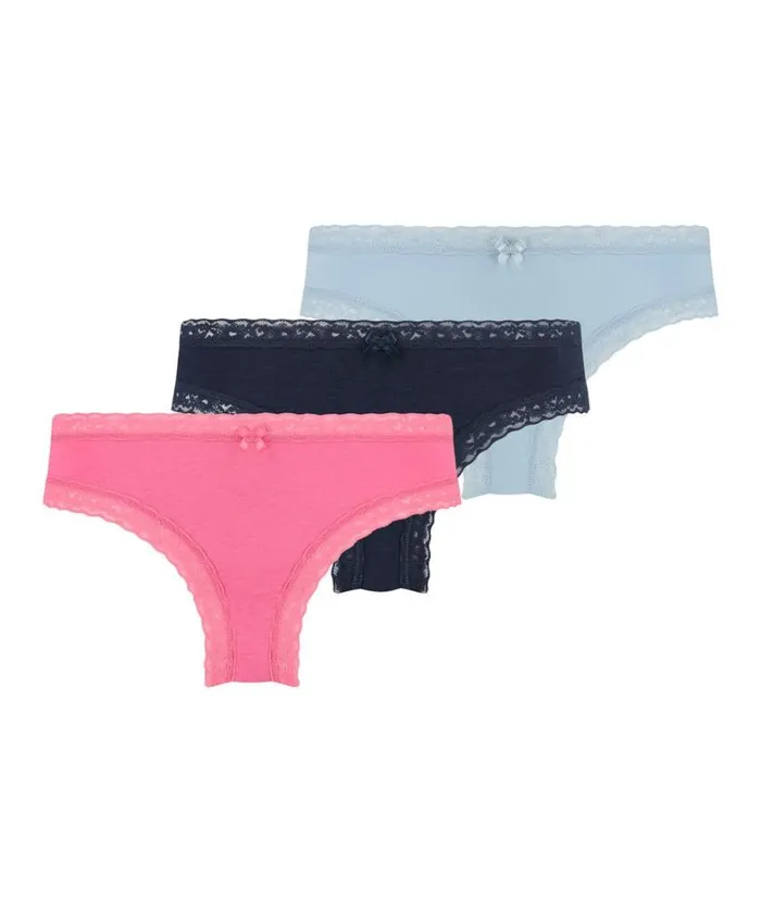 Hunkemller Classics Brazilians 3pack 8211 Blue Blue 8211 Women Hunkemller Classics Brazilians 3pack 8211 Blue Blue 8211 Women