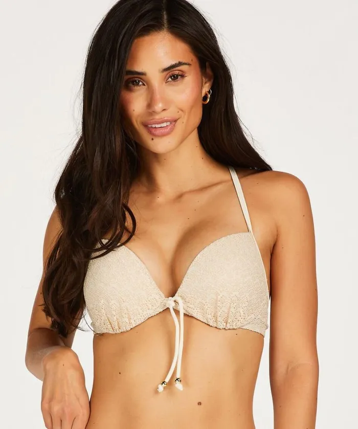 Hunkemller Crochet Bikini Pushup Lurex Top 8211 White White 8211 Women