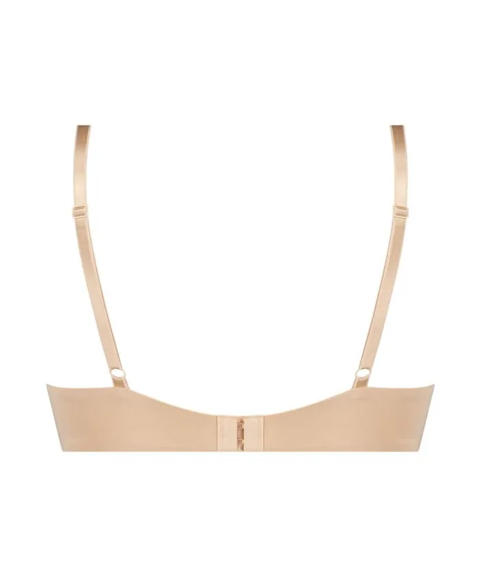 Hunkemller DeepV Padded Underwired PushUp Bra 8211 Beige Beige 8211 Women Hunkemller DeepV Padded Underwired PushUp Bra 8211 Beige Beige 8211 Women