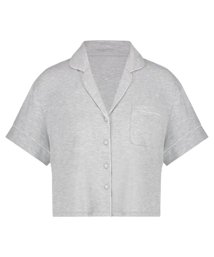 Hunkemller Essential Jersey ShortSleeved Jacket 8211 Gray Gray 8211 Women Hunkemller Essential Jersey ShortSleeved Jacket 8211 Gray Gray 8211 Women