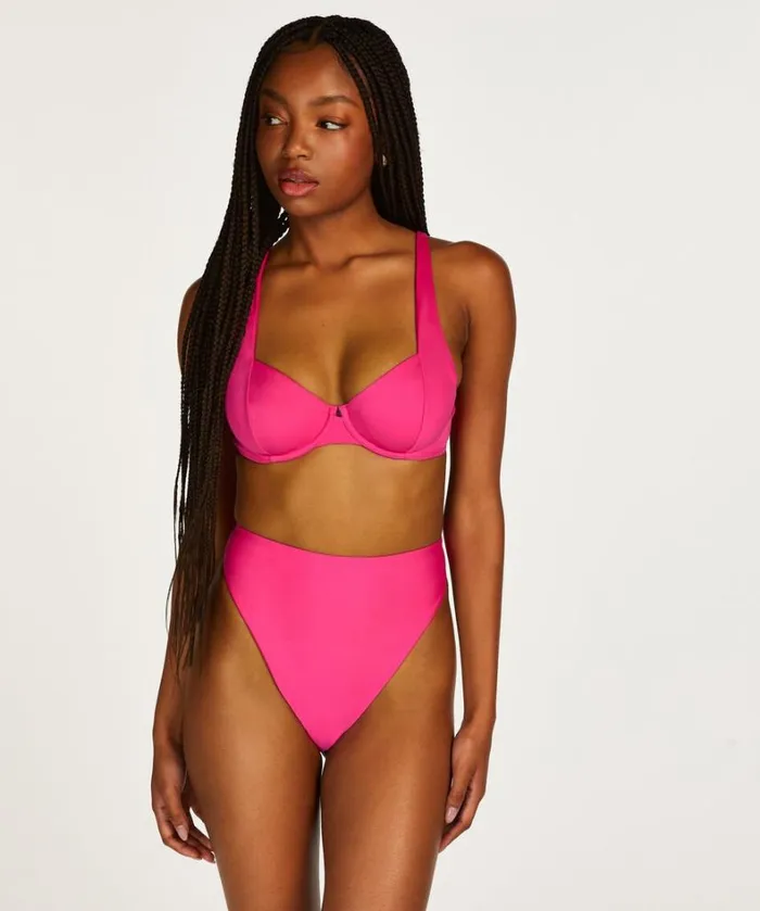 Hunkemller Florida High Bikini Bottom 8211 Pink Pink 8211 Women