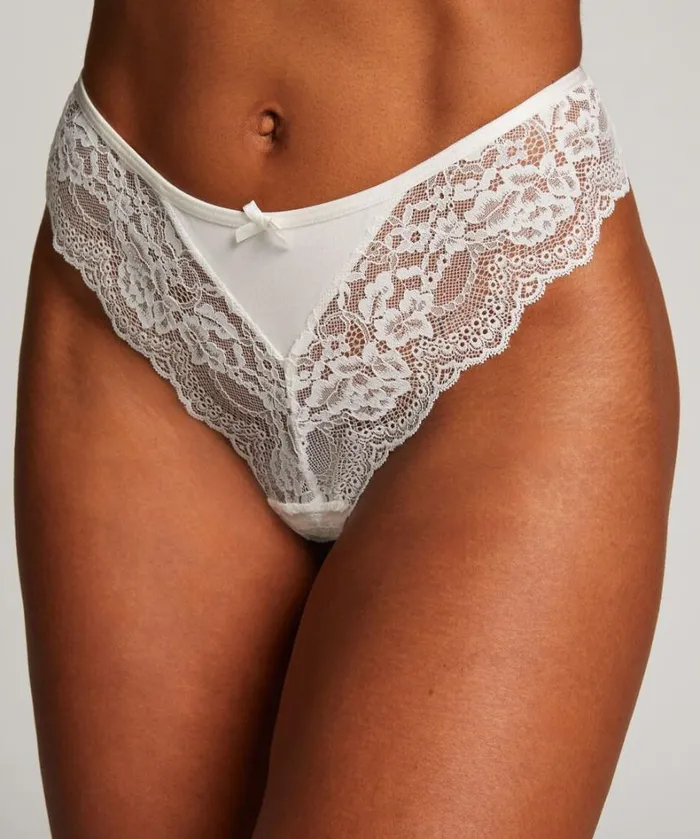 Hunkemller Heira High Leg Brazilian 8211 White White 8211 Women Hunkemller Heira High Leg Brazilian 8211 White White 8211 Women