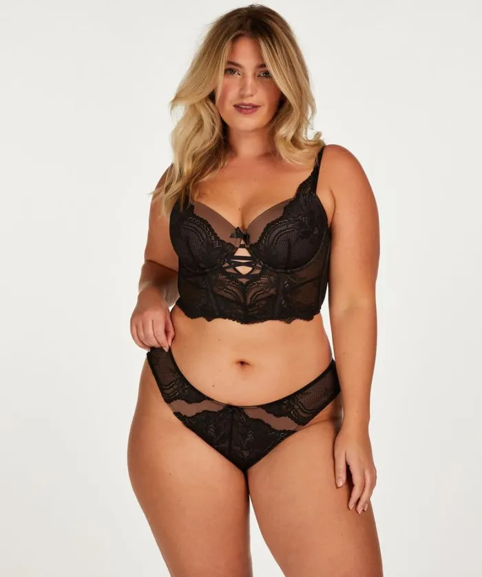 Hunkemller Kimberley Padded Longline Underwired Bra 8211 Black 8211 Women Hunkemller Kimberley Padded Longline Underwired Bra 8211 Black 8211 Women