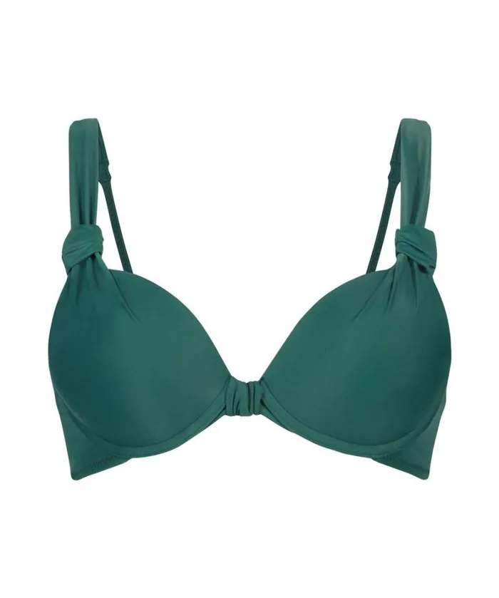 Hunkemller Luxe Padded Pushup Bikini Top Cup A 8211 E 8211 Green Green 8211 Women Hunkemller Luxe Padded Pushup Bikini Top Cup A 8211 E 8211 Green Green 8211 Women