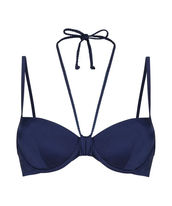 Hunkemller Luxe Padded Underwired Bikini Top 8211 Blue Blue 8211 Women Hunkemller Luxe Padded Underwired Bikini Top 8211 Blue Blue 8211 Women