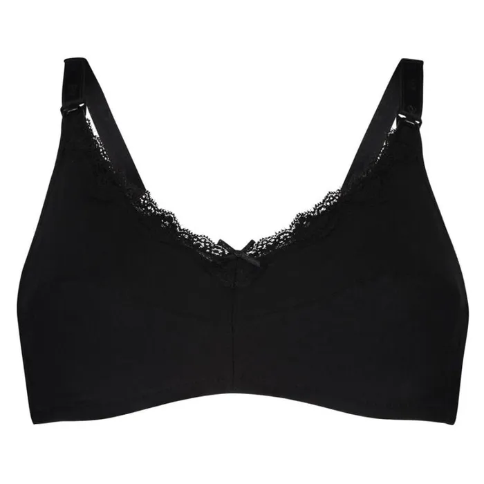 Hunkemller NonPadded Nursing Bra 8211 Black Black 8211 Women Hunkemller NonPadded Nursing Bra 8211 Black Black 8211 Women