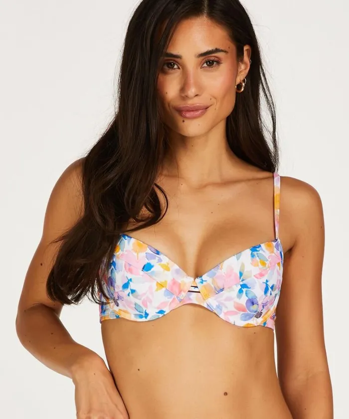 Hunkemller Palma Padded Underwired Bikini Top 8211 White 8211 Women