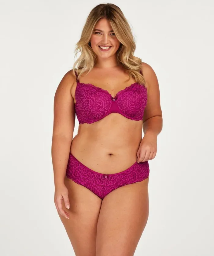 Hunkemller Rose Padded Underwired Bra 8211 Purple 8211 Women Hunkemller Rose Padded Underwired Bra 8211 Purple 8211 Women