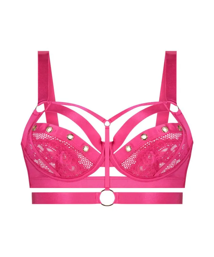 Hunkemller Sadie NonPadded Longline Underwired Bra 8211 Pink Pink 8211 Women Hunkemller Sadie NonPadded Longline Underwired Bra 8211 Pink Pink 8211 Women