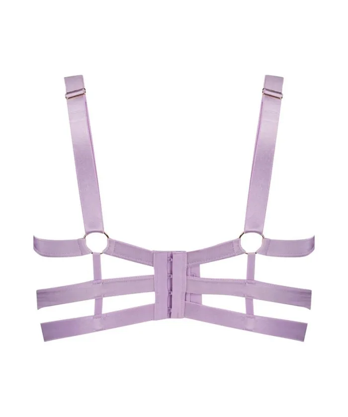 Hunkemller Sadie NonPadded Longline Underwired Bra 8211 Purple 8211 Women Hunkemller Sadie NonPadded Longline Underwired Bra 8211 Purple 8211 Women
