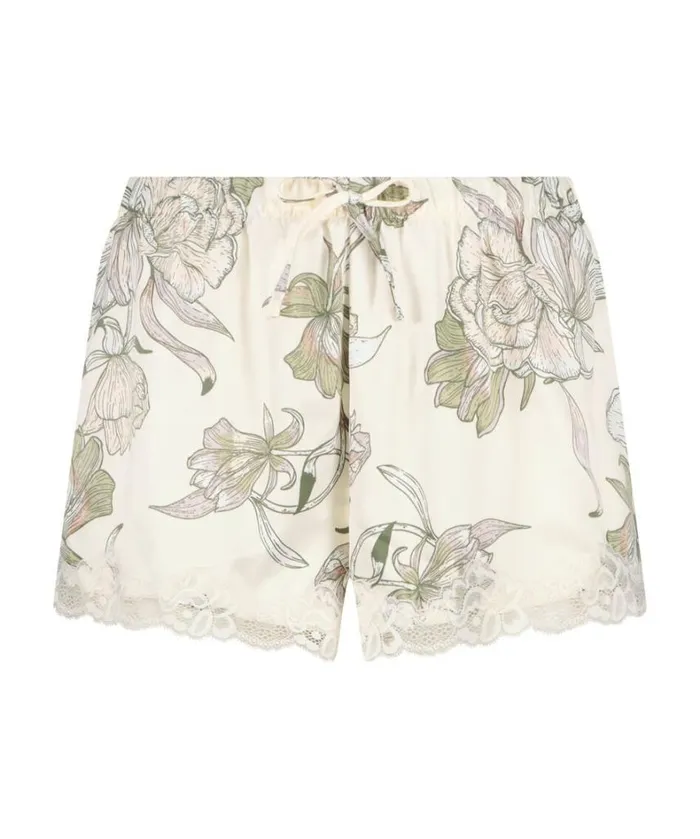 Hunkemller Satin Pyjama Shorts 8211 White White 8211 Women Hunkemller Satin Pyjama Shorts 8211 White White 8211 Women