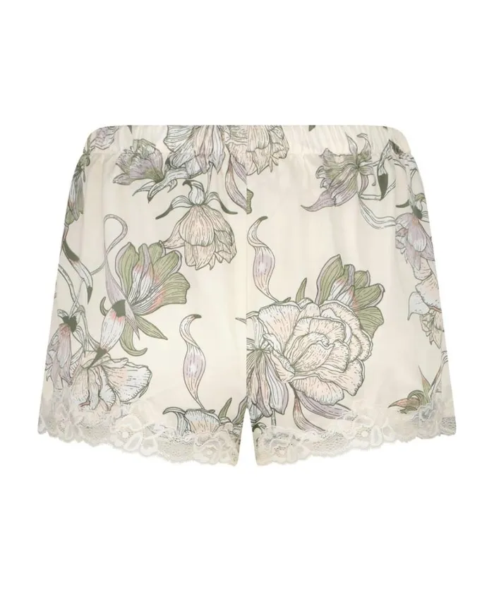 Hunkemller Satin Pyjama Shorts 8211 White White 8211 Women Hunkemller Satin Pyjama Shorts 8211 White White 8211 Women