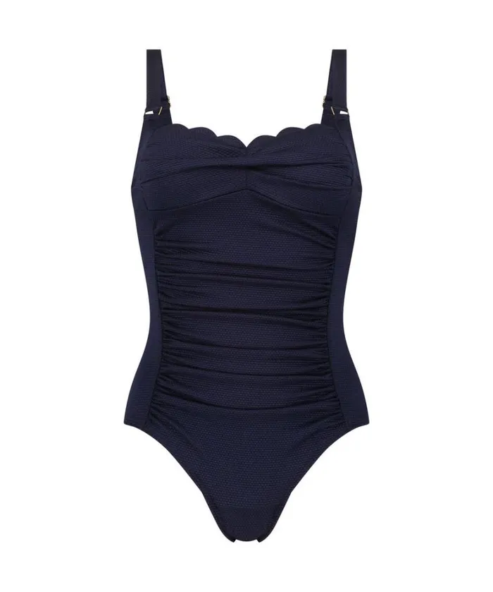 Hunkemller Scallop Swimsuit 8211 Blue Blue 8211 Women Hunkemller Scallop Swimsuit 8211 Blue Blue 8211 Women