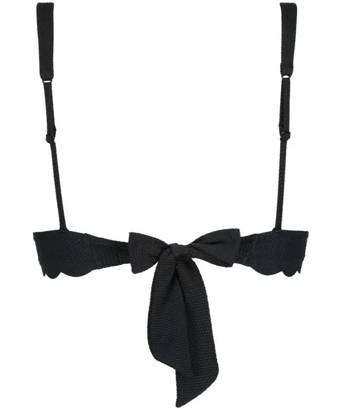 Hunkemller Scallop Triangle Bikini Top 8211 Black Black 8211 Women Hunkemller Scallop Triangle Bikini Top 8211 Black Black 8211 Women