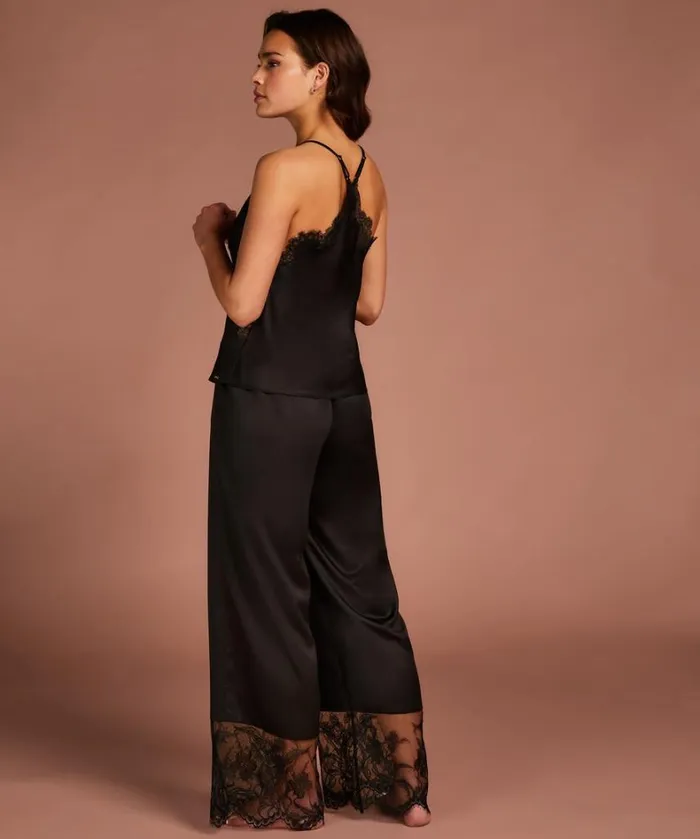 Hunkemller Sophia Wide Leg Lace Pants 8211 Black Black 8211 Women Hunkemller Sophia Wide Leg Lace Pants 8211 Black Black 8211 Women