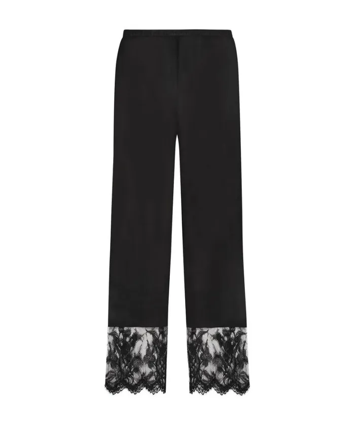 Hunkemller Sophia Wide Leg Lace Pants 8211 Black Black 8211 Women Hunkemller Sophia Wide Leg Lace Pants 8211 Black Black 8211 Women