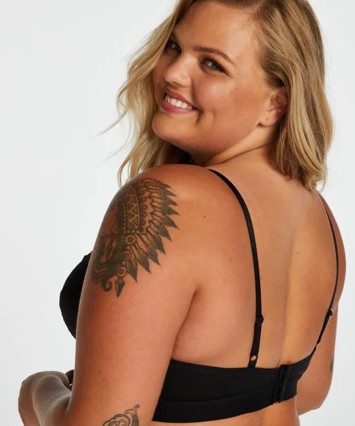 Hunkemller Sophie Padded NonUnderwired Bra 8211 Black Black 8211 Women Hunkemller Sophie Padded NonUnderwired Bra 8211 Black Black 8211 Women