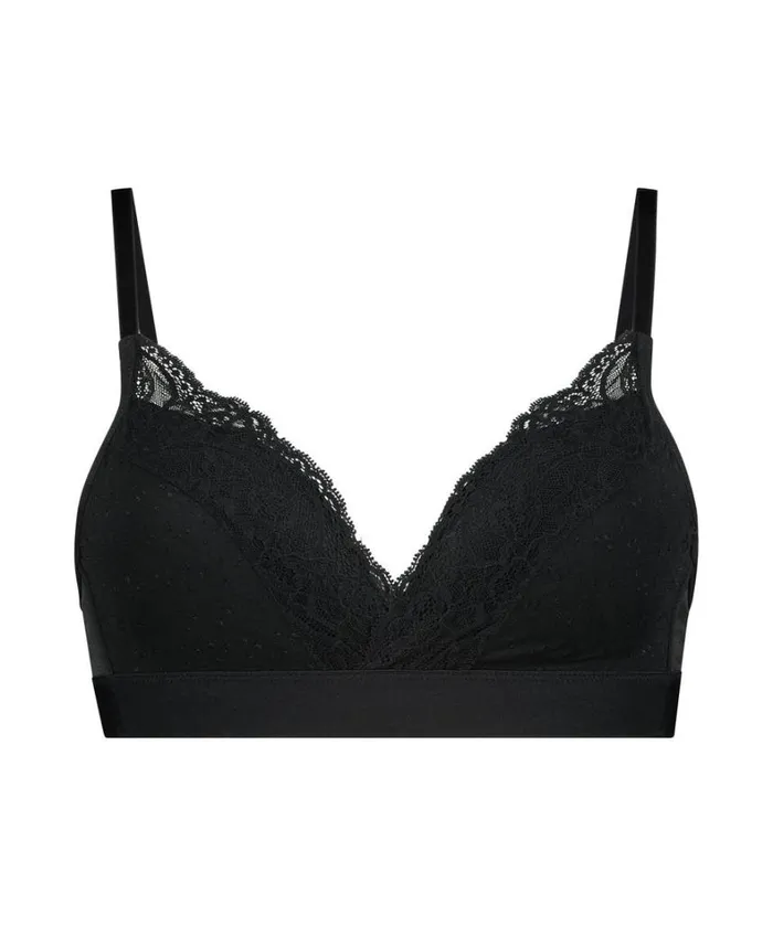 Hunkemller Sophie Padded NonUnderwired Bra 8211 Black Black 8211 Women Hunkemller Sophie Padded NonUnderwired Bra 8211 Black Black 8211 Women