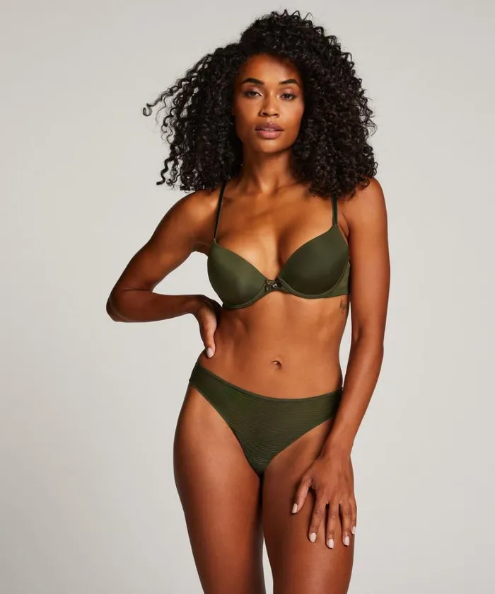 Hunkemller Stripe Invisible Thong 8211 Green Green 8211 Women
