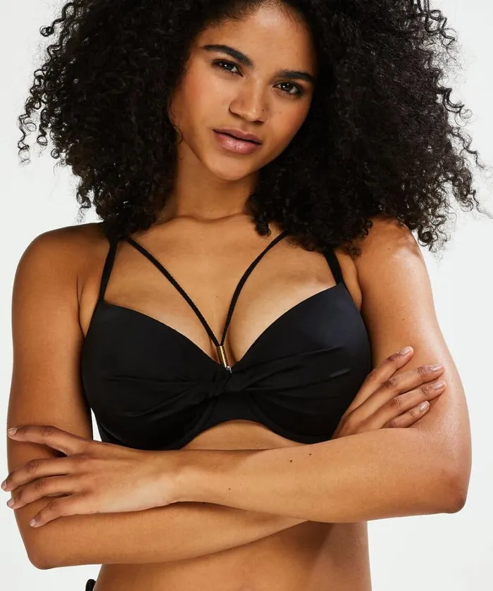 Hunkemller Sunset Dream Padded Underwired Bikini Top 8211 Black Black 8211 Women