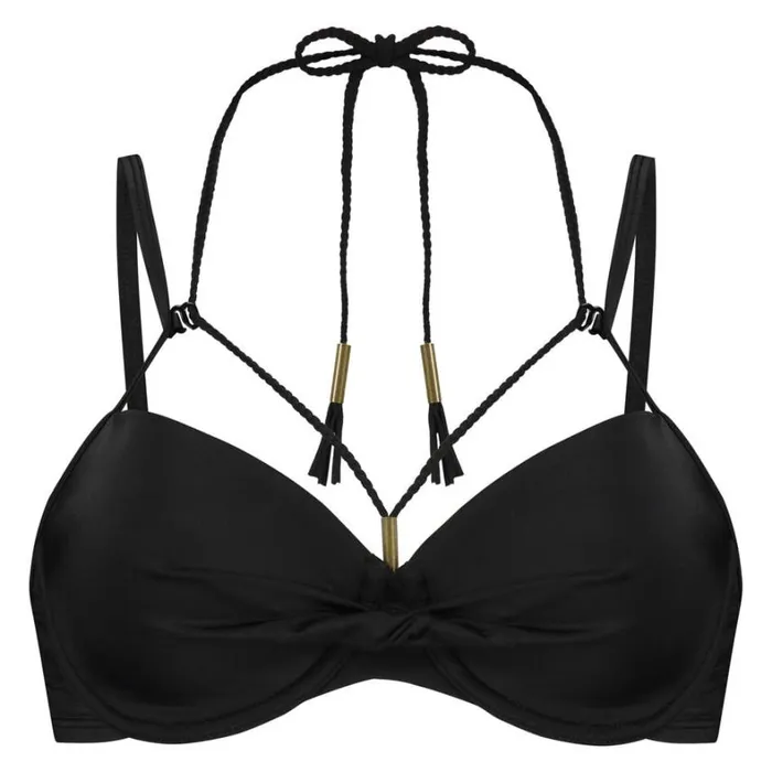 Hunkemller Sunset Dream Padded Underwired Bikini Top 8211 Black Black 8211 Women Hunkemller Sunset Dream Padded Underwired Bikini Top 8211 Black Black 8211 Women