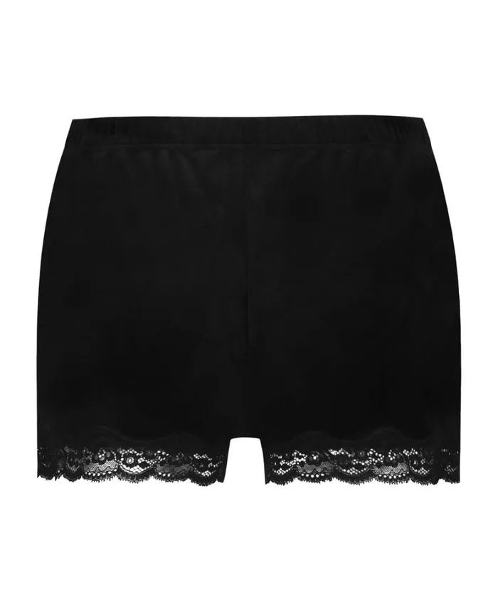 Hunkemller Velvet Lace Shorts 8211 Black Black 8211 Women Hunkemller Velvet Lace Shorts 8211 Black Black 8211 Women