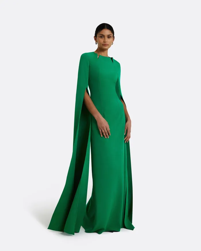 Icons Safiyaa Women Talin Emerald Long Dress Emerald