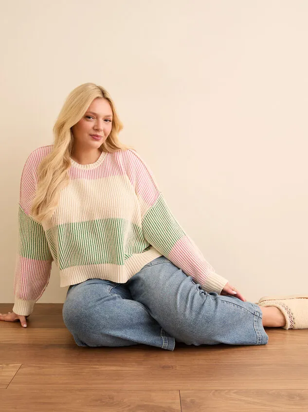 Indy Striped Sweater Bluecombo Women Altar039d State Sweaters Cardigans Indy Striped Sweater Bluecombo Women Altar039d State Sweaters Cardigans