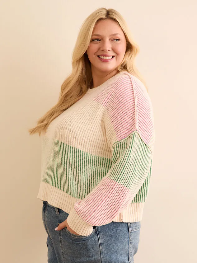 Indy Striped Sweater Bluecombo Women Altar039d State Sweaters Cardigans Indy Striped Sweater Bluecombo Women Altar039d State Sweaters Cardigans