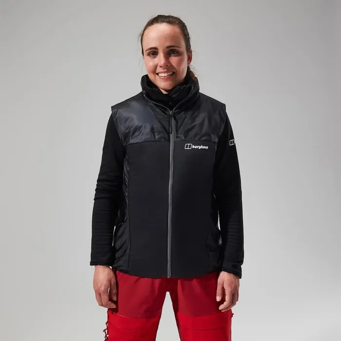 Insulated Women Berghaus MTN Arete LB Synthetic Vest 8211 GreyBlack