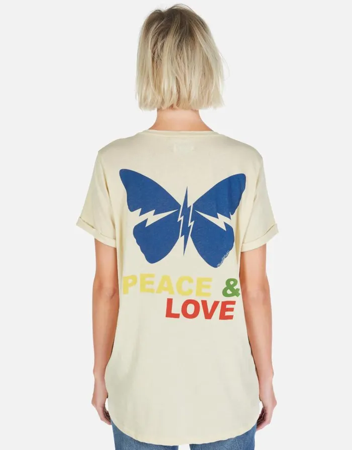 Iris Peace U0026 Love Butterfly French Vanilla Women Lauren Moshi Short Sleeve