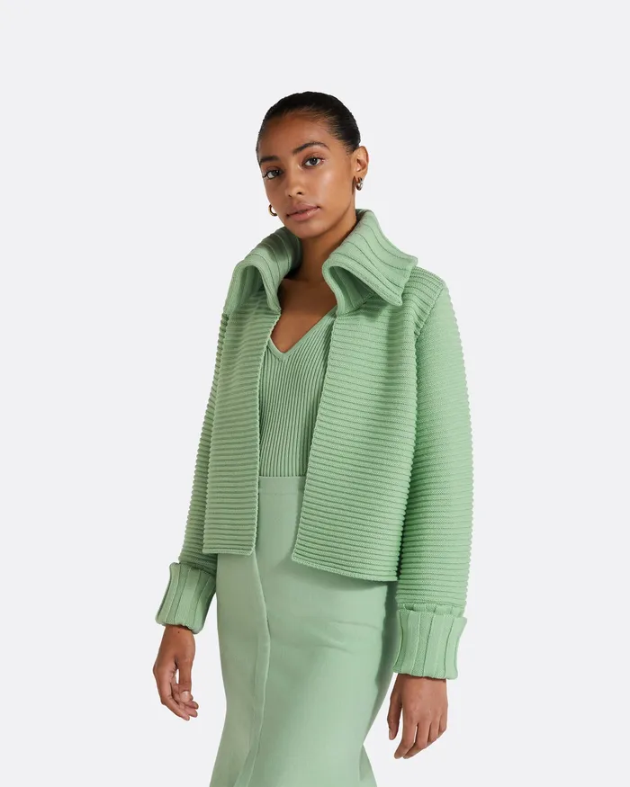 Jackets and Coats Mirielle Sage Knit Sage 8211 Safiyaa Women