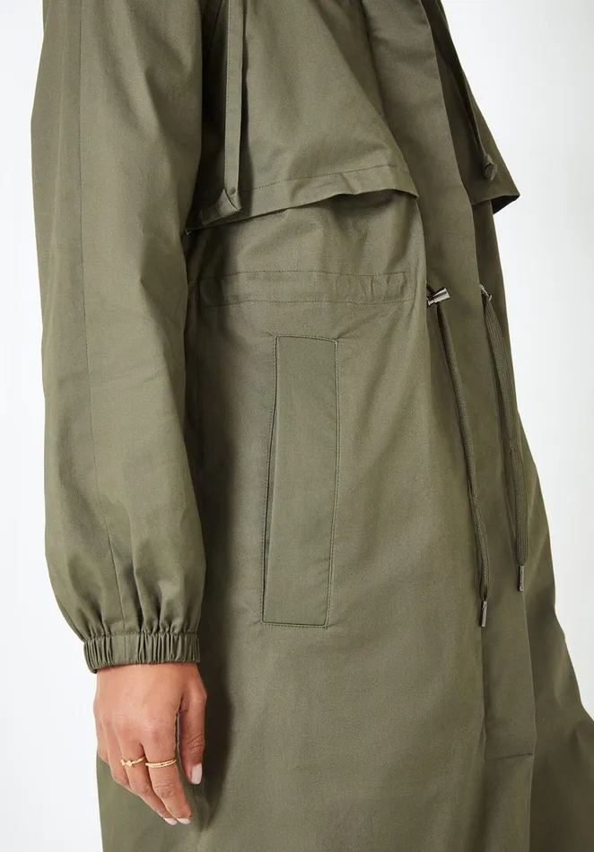 Jackets and Coats Women Hush Meyer Stretch Cotton Parka Khaki
