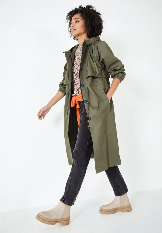 Jackets and Coats Women Hush Meyer Stretch Cotton Parka Khaki