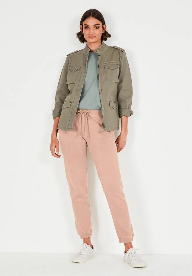 Jackets and Coats Women Hush Military Jacket Khaki
