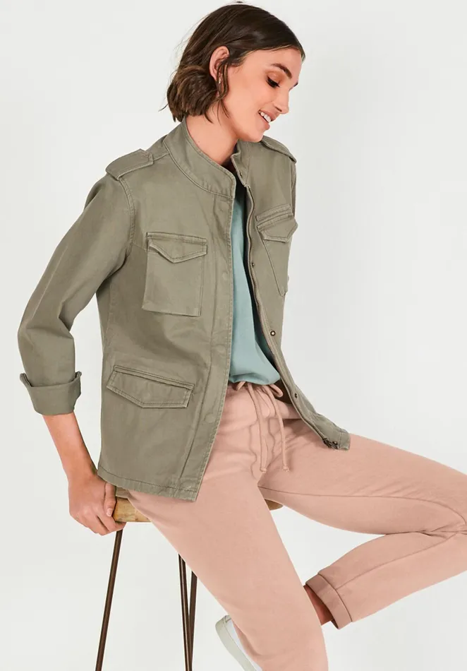 Jackets and Coats Women Hush Military Jacket Khaki