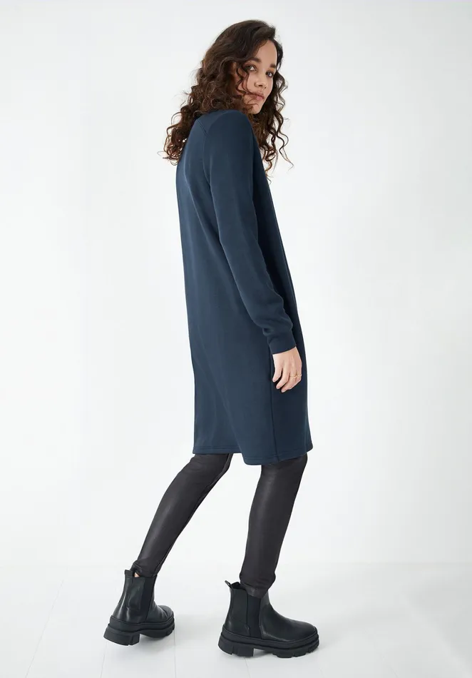 Jackets and Coats Women Hush Ribbed Jersey Jacket Midnight Navy Blue