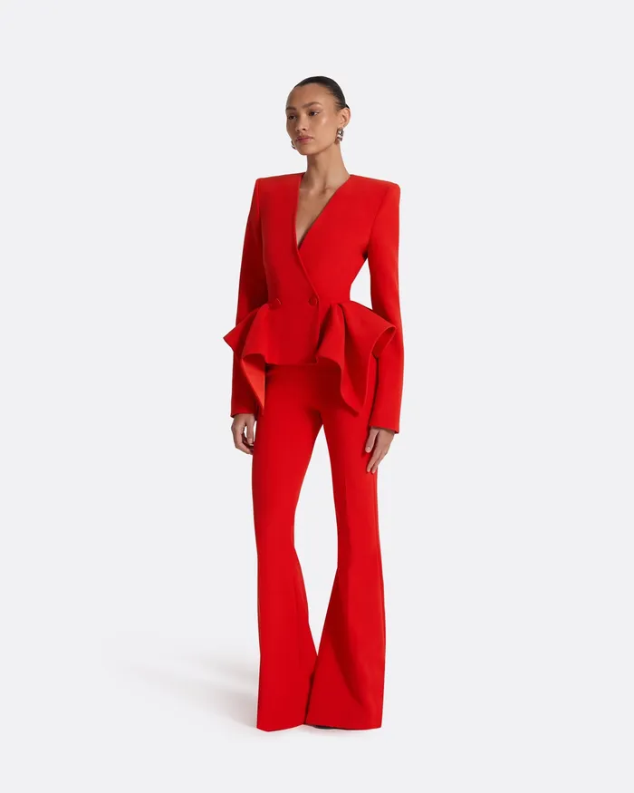 Jackets and Coats Women Renna Scarlet Red Jacket Scarlet Red Safiyaa