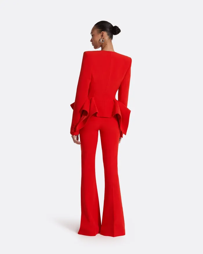 Jackets and Coats Women Renna Scarlet Red Jacket Scarlet Red Safiyaa