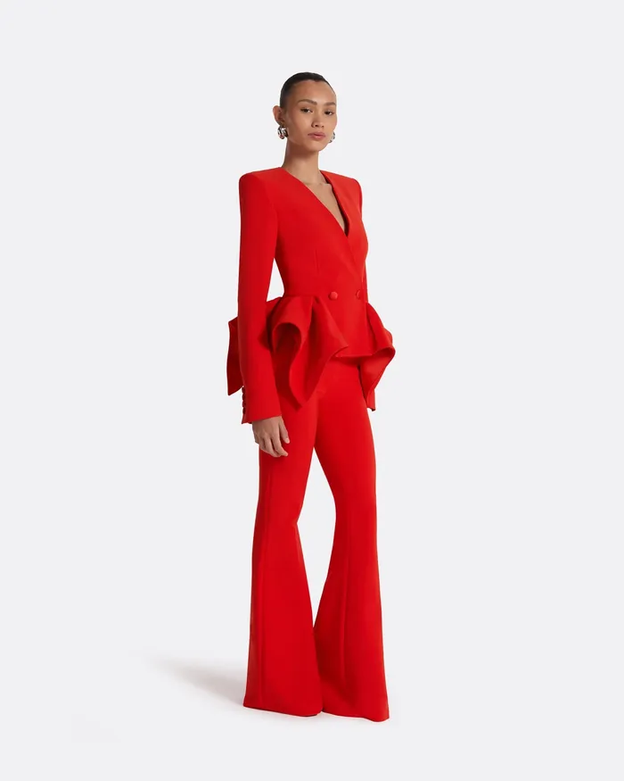 Jackets and Coats Women Renna Scarlet Red Jacket Scarlet Red Safiyaa