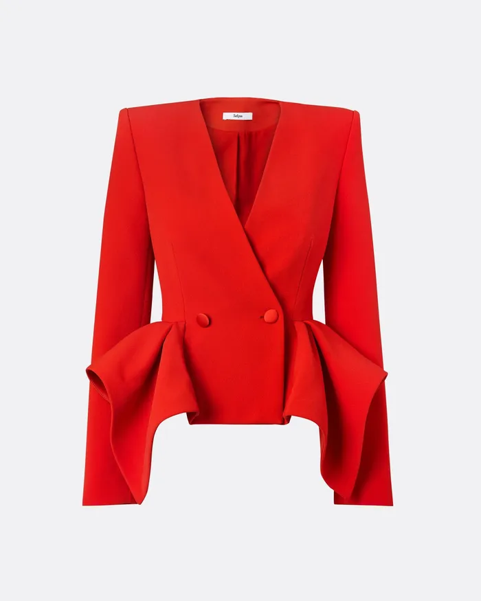 Jackets and Coats Women Renna Scarlet Red Jacket Scarlet Red Safiyaa