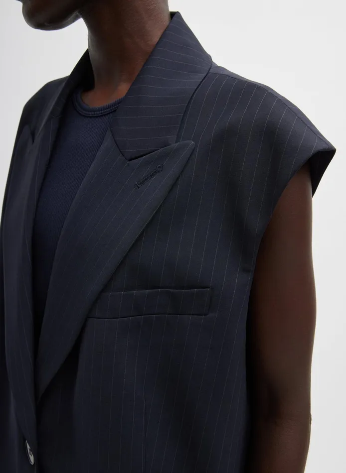 Jackets and Outerwear Women Tibi Dominic Pinstripe Liam Vest